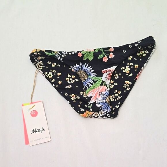 Maaji Green and Black One Piece Swimsuit Floral Pattern - Picture 1 of 5